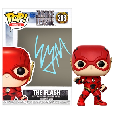 Ezra Miller Autographed VAULTED Justice League The Flash #208 POP Vinyl Figure