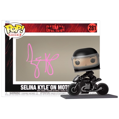 Zoe Kravitz Autographed 2022 The Batman Selina Kyle on Motorcycle Pop! Vinyl Figure #281