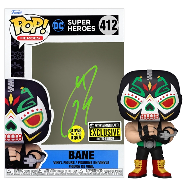 Tom Hardy Autographed Bane Entertainment Earth Exclusive POP Vinyl Figure #412