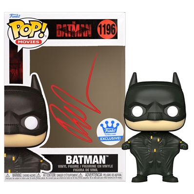 Robert Pattinson Autographed Funko Exclusive 2022 The Batman #1196 Pop! Vinyl Figure