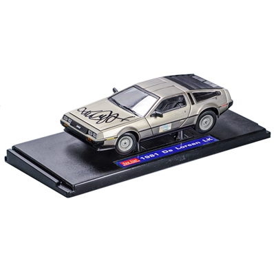 Michael J. Fox Autographed Back to the Future 1:18 Scale Die-Cast Time Machine