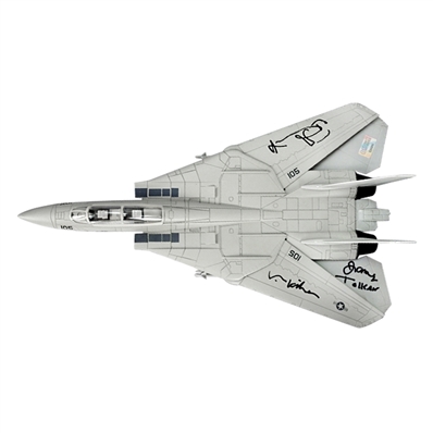 Val Kilmer, Tom Skerritt, James Tolkan Autographed Top Gun F-14 Die-Cast Tomcat 1:48 Scale