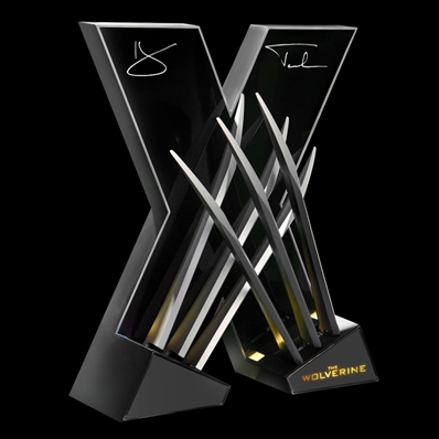 Hugh Jackman Autographed Wolverine Collectible Claws & Display 