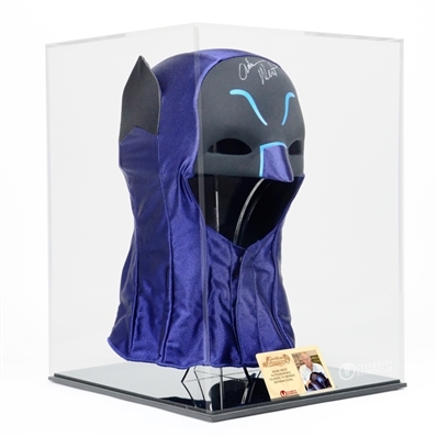 Adam West Autographed 1:1 Scale Classic 1966 Batman Cowl with Display Case