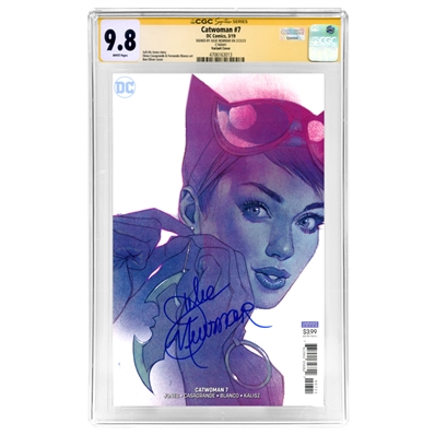 Julie Newmar Autographed 2019 Catwoman #7 with Variant Cover CGC SS 9.8