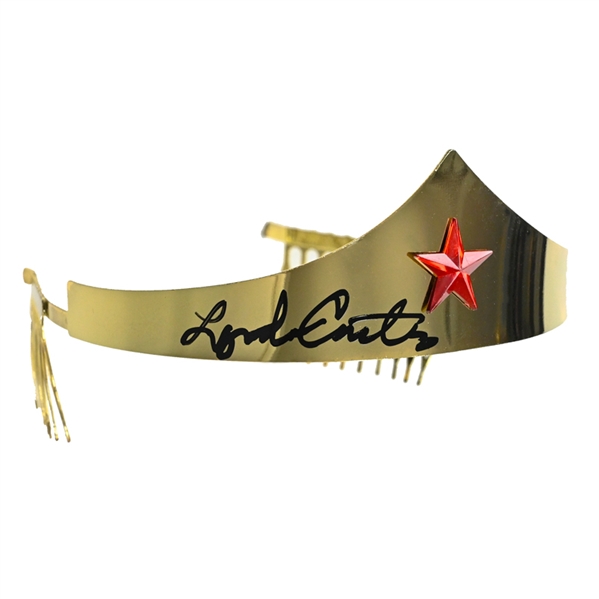Lynda Carter Autographed 1977 Wonder Woman Prop Replica Tiara