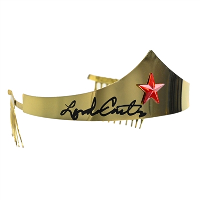 Lynda Carter Autographed 1977 Wonder Woman Prop Replica Tiara