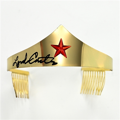 Lynda Carter Autographed 1977 Wonder Woman Prop Replica Tiara