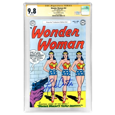 Lynda Carter Autographed 1977 Wonder Woman #62 Pizza Hut Collectors Edition CGC SS 9.8