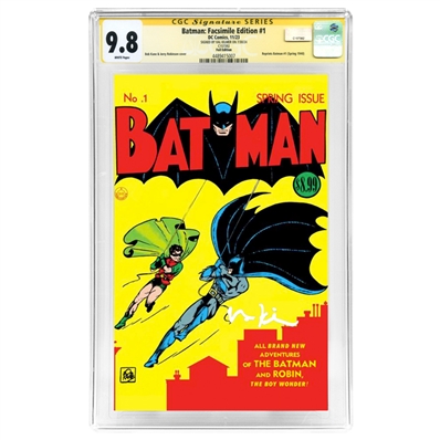Val Kilmer Autographed 2023 Batman: Facsimile Edition #1 CGC SS 9.8 Foil Edition