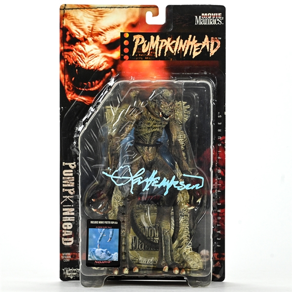 Lance Henriksen Autographed 1988 Pumpkinhead Movie Maniacs Pumpkinhead Action Figure