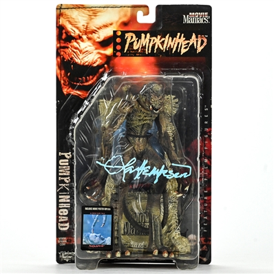 Lance Henriksen Autographed 1988 Pumpkinhead Movie Maniacs Pumpkinhead Action Figure