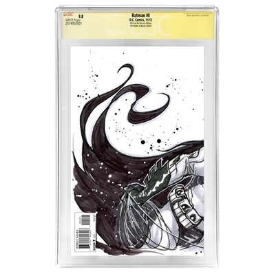 Val Kilmer Autographed 2012 Batman #0 Greg Capullo Original Sketched Cover CGC SS 9.8