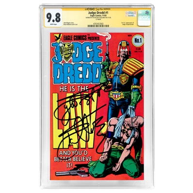 Sylvester Stallone Autographed 1983 Judge Dredd #1 CGC SS 9.8 * 1st Dredd Comic!