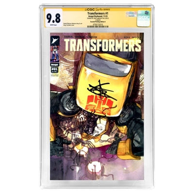 Shia LaBeouf Autographed 2023 Transformers #1 CGC SS 9.8